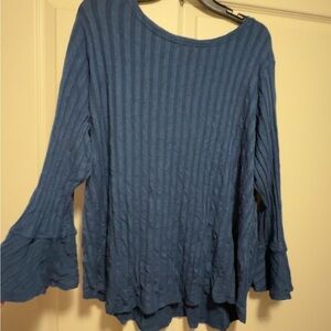 Blue Striped Women's Top